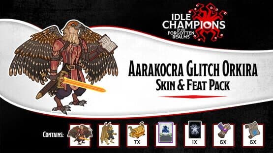 Idle Champions: Aarakocra Glitch Orkira Skin & Feat Pack — screenshot 1
