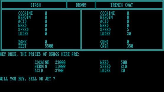 Drug Wars: A Game Based on the New York Drug Market — screenshot 3