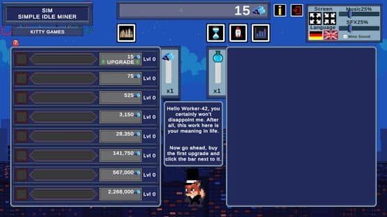SIM: Simple Idle Miner — screenshot 1