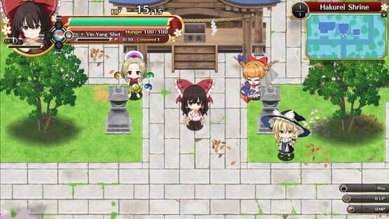 Touhou Genso Wanderer: Foresight - Reimu Hakurei Winter Costume — screenshot 4