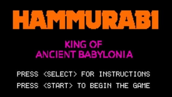 Hammurabi — screenshot 1