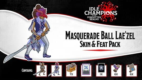 Idle Champions: Masquerade Ball Lae'zel Skin & Feat Pack — screenshot 1