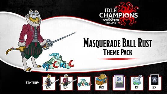 Idle Champions: Masquerade Ball Rust Theme Pack — screenshot 1
