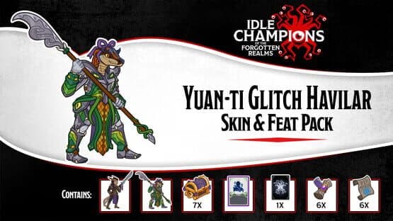 Idle Champions: Yuan-ti Glitch Havilar Skin & Feat Pack — screenshot 1
