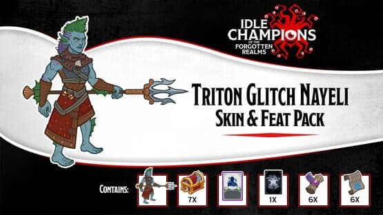 Idle Champions: Triton Glitch Nayeli Skin & Feat Pack — screenshot 1