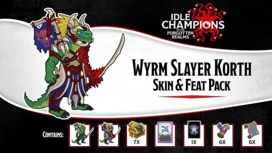 Idle Champions: Wyrm Slayer Korth Skin & Feat Pack — screenshot 1
