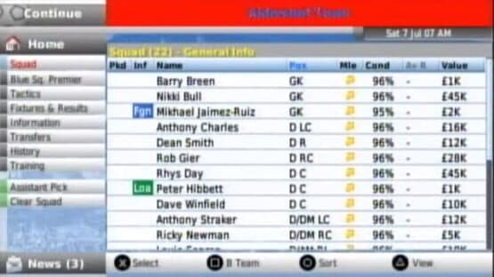 Football Manager Handheld 2008 — screenshot 1