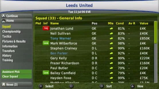 Football Manager Handheld 2007 — screenshot 1