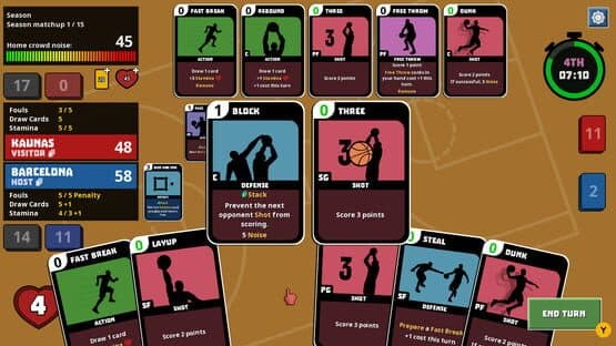 Clutchtime: Basketball Deckbuilder — screenshot 1