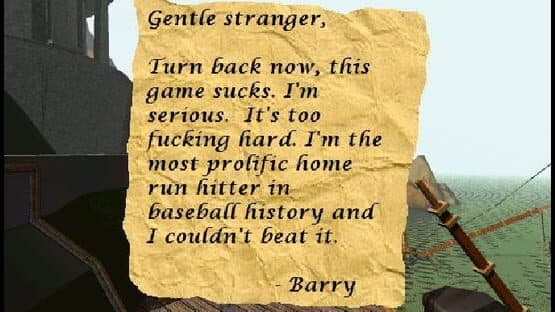 Barry Bonds enter the world of Myst — screenshot 1