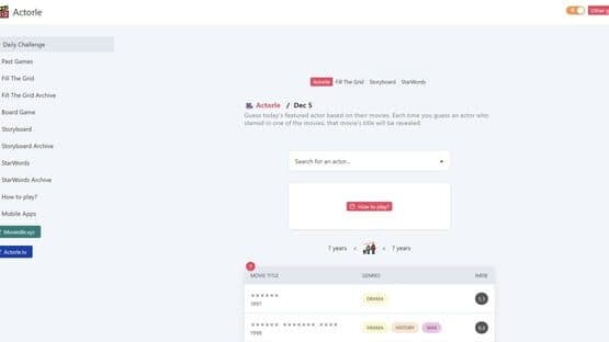Actorle — screenshot 1