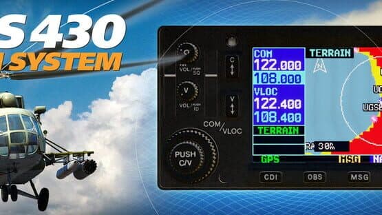 DCS World: NS 430 Navigation System for Mi-8MTV2 Cockpit — screenshot 1