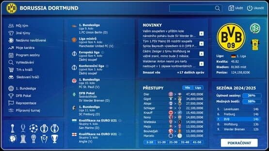 Czech Soccer Manager 2025 — screenshot 1