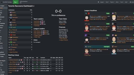 ZenGM Hockey — screenshot 1