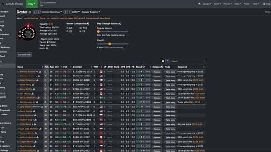 ZenGM Hockey — screenshot 2