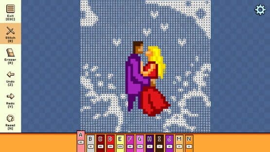 Pixel Cross Stitch: Color by Number - Valentine's Day Pack 2 — screenshot 1