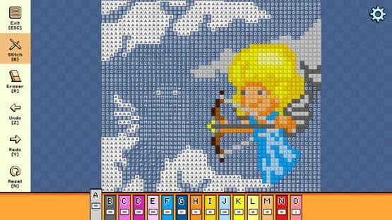 Pixel Cross Stitch: Color by Number - Valentine's Day Pack 2 — screenshot 2