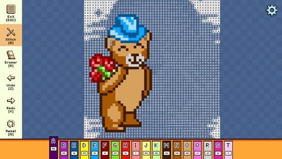 Pixel Cross Stitch: Color by Number - Valentine's Day Pack — screenshot 3