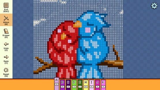 Pixel Cross Stitch: Color by Number - Valentine's Day Pack — screenshot 4