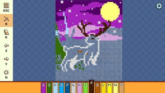 Pixel Cross Stitch Color by Number - Winter Pack — screenshot 2