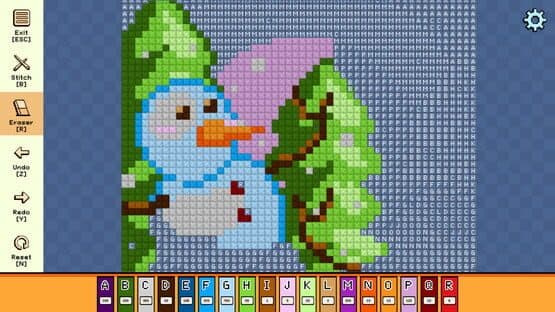 Pixel Cross Stitch: Color by Number - Winter Pack 3 — screenshot 1