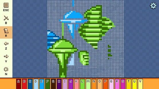 Pixel Cross Stitch: Color by Number - Alien Worlds Pack 2 — screenshot 3