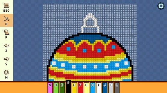 Pixel Cross Stitch: Color by Number - Christmas Baubles Pack 2 — screenshot 4