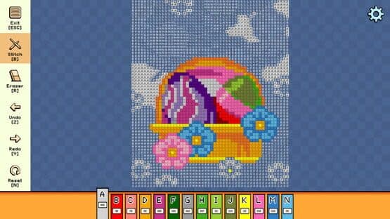 Pixel Cross Stitch: Color by Number - Easter Pack — screenshot 4