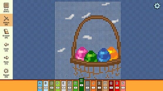 Pixel Cross Stitch: Color by Number - Easter Pack 2 — screenshot 2
