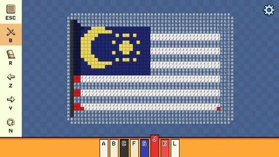 Pixel Cross Stitch: Color by Number - Flags Pack — screenshot 1