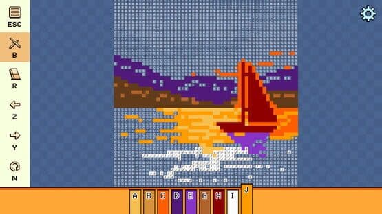 Pixel Cross Stitch: Color by Number - Landscapes Pack 3 — screenshot 1