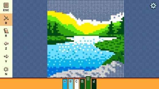 Pixel Cross Stitch: Color by Number - Landscapes Pack 2 — screenshot 1