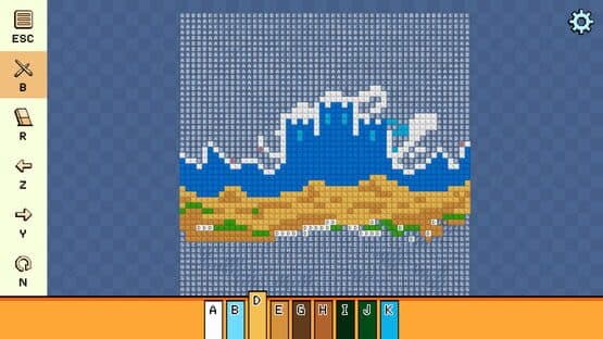 Pixel Cross Stitch: Color by Number - Landscapes Pack 3 — screenshot 2