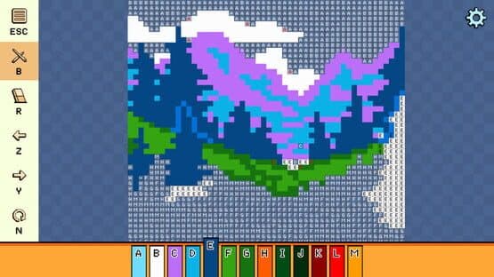 Pixel Cross Stitch: Color by Number - Landscapes Pack 3 — screenshot 3