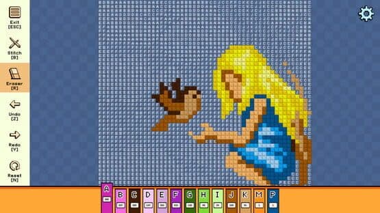 Pixel Cross Stitch: Color by Number - Spring Pack — screenshot 1