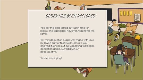 Deductopia Chapter 1: Bring Your Pet to School Day — screenshot 5