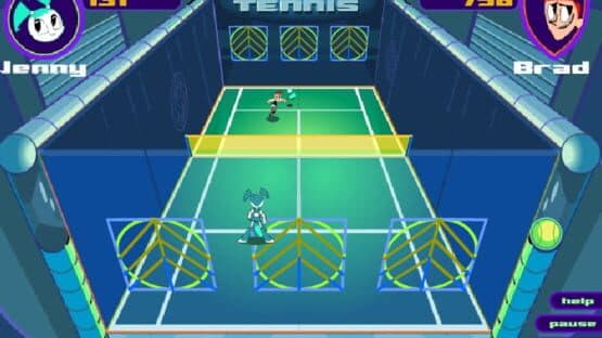 My Life as a Teenage Robot: Techno Tennis — screenshot 1