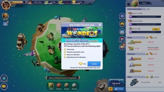 Let's Build Wonders: Galaxy — Star Trade Chamber Pass — screenshot 3