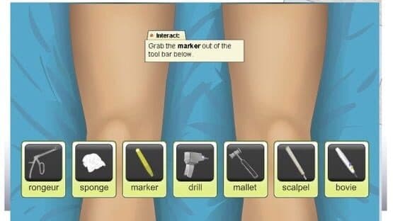 Virtual Knee Surgery — screenshot 2