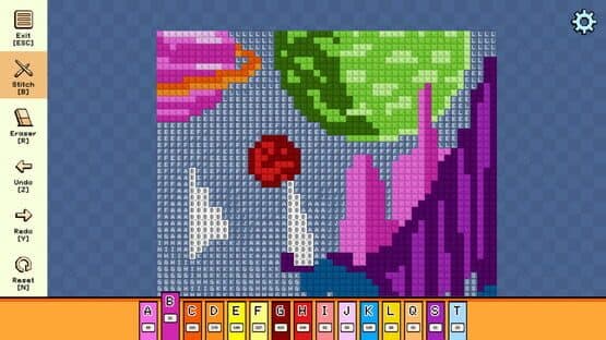 Pixel Cross Stitch: Color by Number - Alien Worlds Pack 3 — screenshot 3