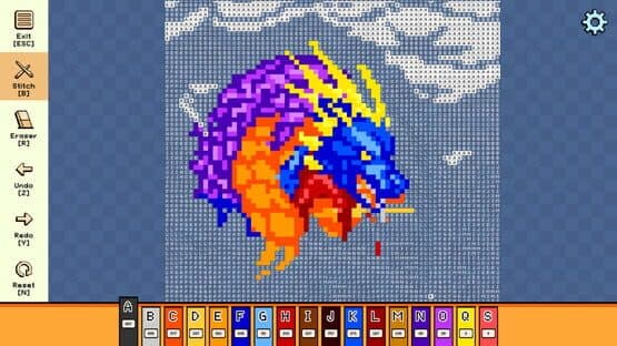 Pixel Cross Stitch: Color by Number - Mythical Monsters Pack — screenshot 2