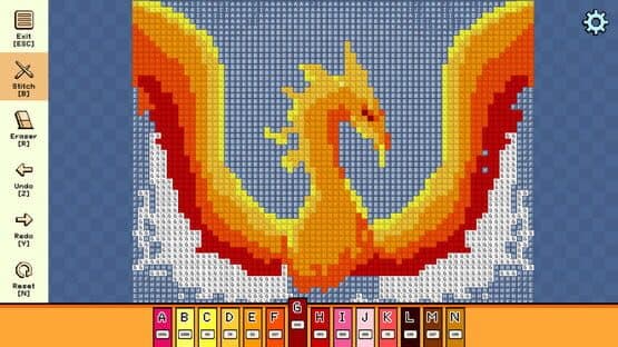 Pixel Cross Stitch: Color by Number - Mythical Monsters Pack — screenshot 3