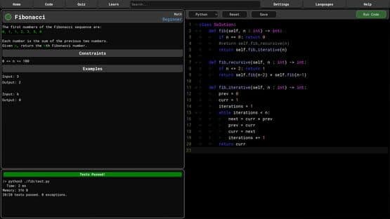 Code Trainer — screenshot 1