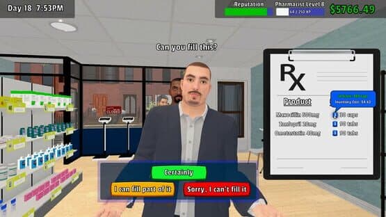Pharmacy Management Simulator — screenshot 4
