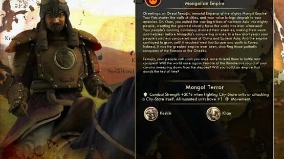 Sid Meier's Civilization V: Civ and Scenario Pack - Mongols (Genghis Khan) — screenshot 2