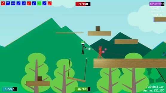 Stick Figure Combat: Paintball Gun — screenshot 1