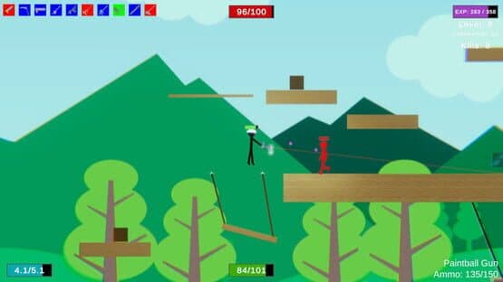 Stick Figure Combat: Paintball Gun — screenshot 2