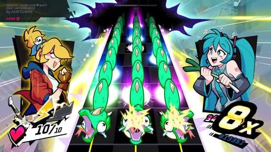 Rift of the NecroDancer: Hatsune Miku - "M@gical Cure! Love Shot!" — screenshot 1