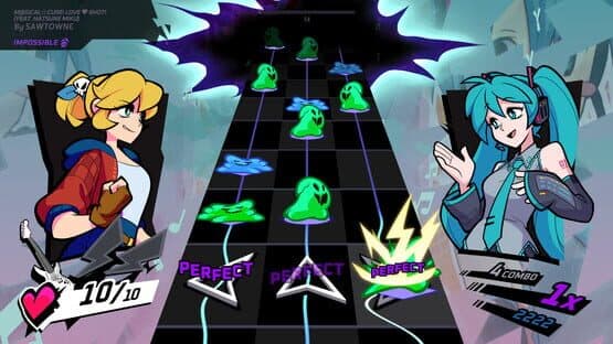Rift of the NecroDancer: Hatsune Miku - "M@gical Cure! Love Shot!" — screenshot 3