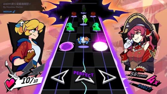 Rift of the NecroDancer: hololive - "Ahoy!! Warera Takara Kane Kaizoku-dan☆" — screenshot 1